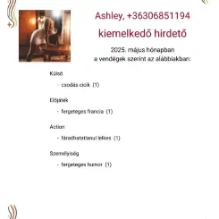 Ashley, Szexpartner IX. kerület, 29 év nő IX. kerület Budapest Magyarország, <p style='color:RED; font-weight:bold;'>Szabin van:  2025-07-07-ig!</p>